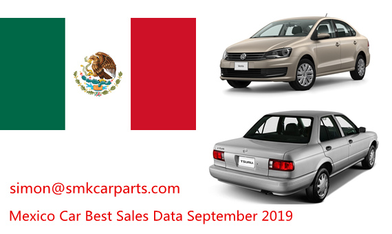 México últimas ventas de automóviles por modelo septiembre de 2019