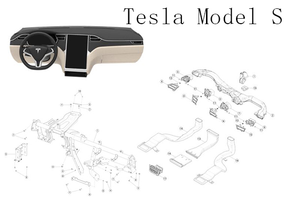 Reemplazo del panel de instrumentos del modelo de Tesla